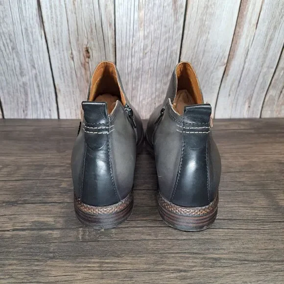Pikolinos Ordino Lead Gray Ankle Boots Women's Sz 10.5-11 EU41 (NWOB)